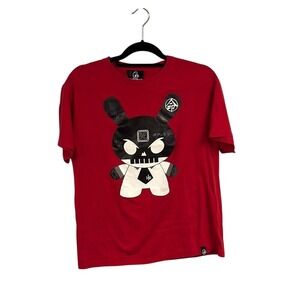 Limited Edition Kid Robot Men's Dunny HG Huck Gee Red Pullover T-Shirt Size M